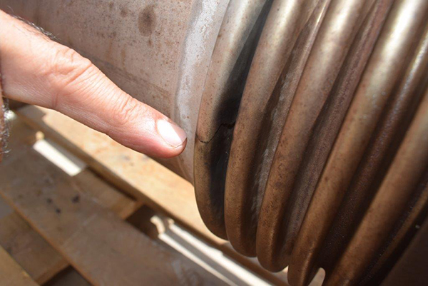 Urgent Replacement of Cracked Bellows