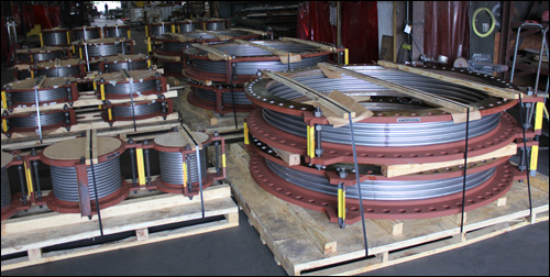 84" & 14" Dia. Single Expansion Joints Custom Designed for a Pipeline in a Utility Plant