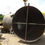 Large carbon steel duct work