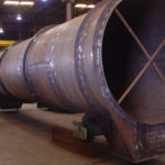 Large diamter duct work during fabrication