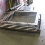 Single rectangular stainless steel expansion joint with mitered corners
