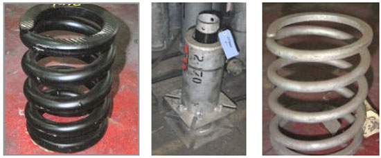 Variable spring coils