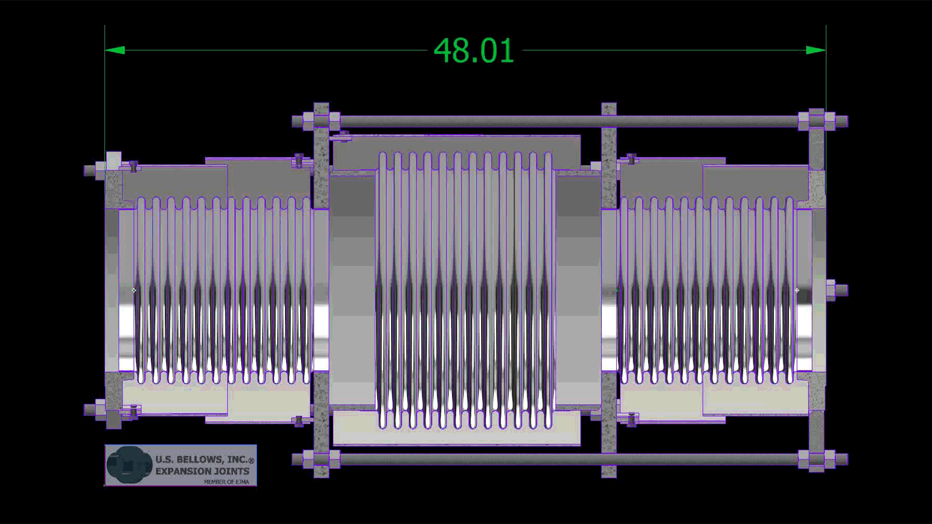 In-Line Pressure Balanced GIF from US Bellows