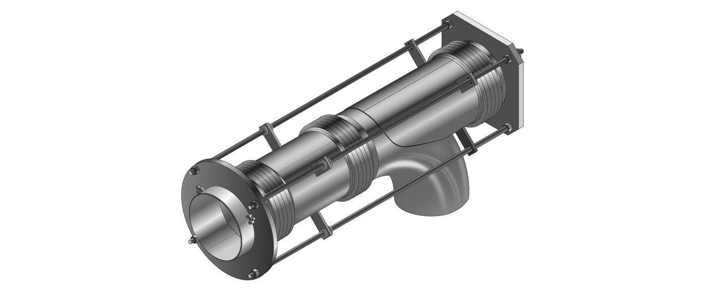 Pressure balanced expansion joint illustration from US Bellows
