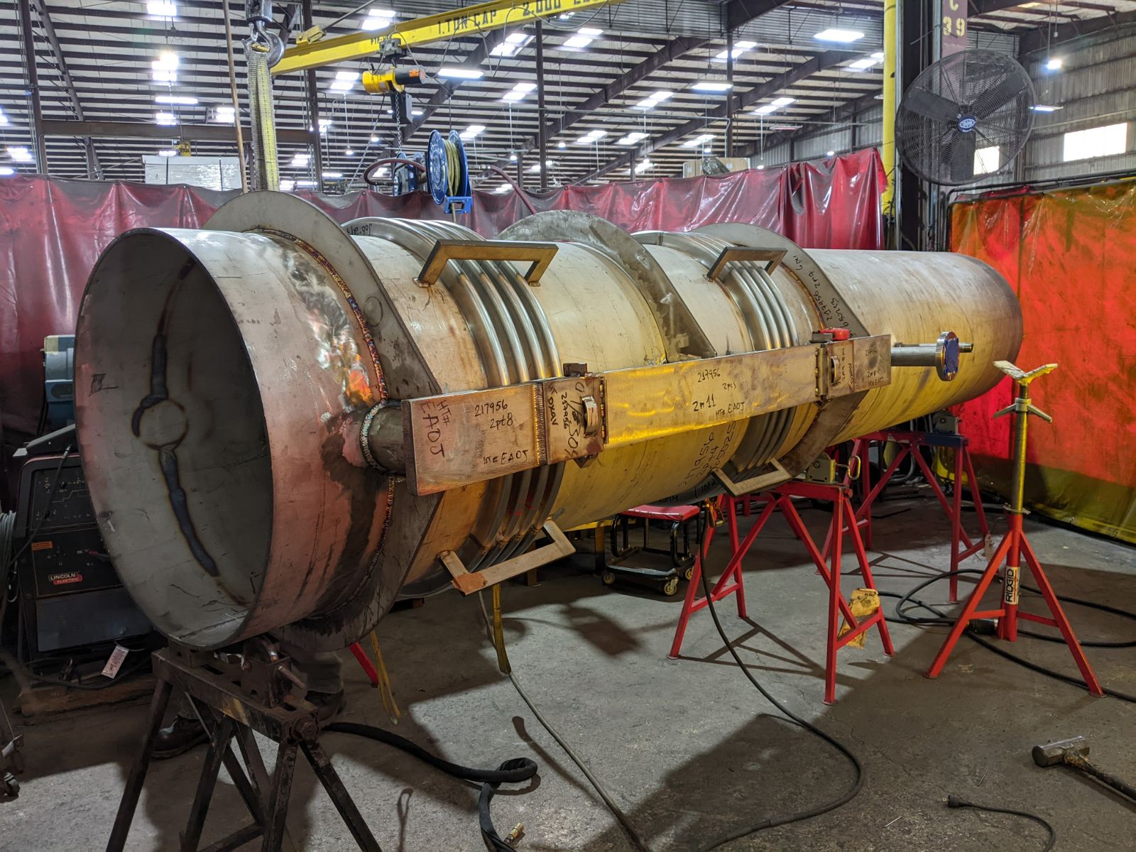 Orano canada uranium mining plant 30 inch ductwork system from us bellows