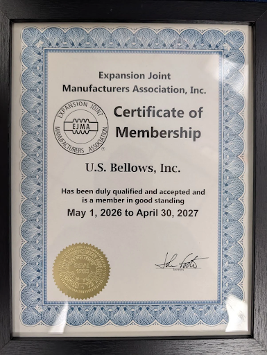 Us bellows ejma certification Us bellows ejma certification